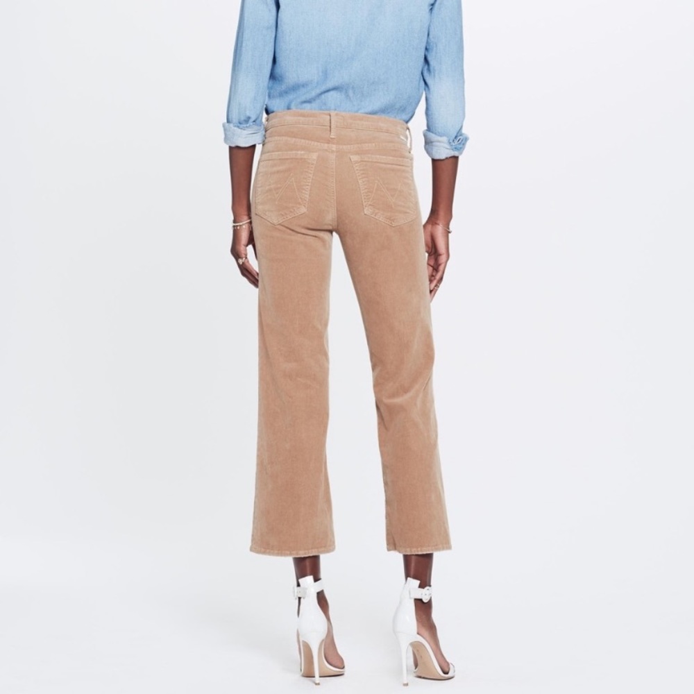 MOTHER the outsider crop corduroy jeans